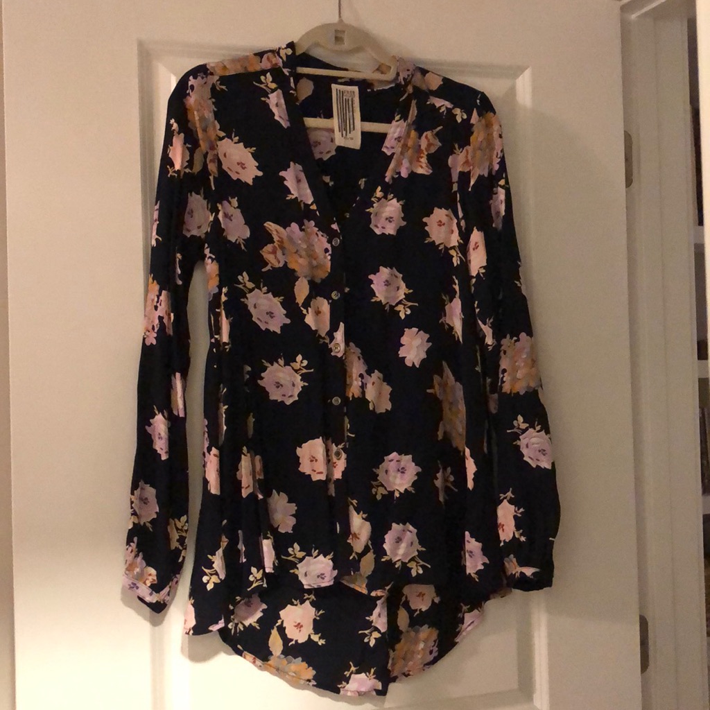 Free People Floral Blouse